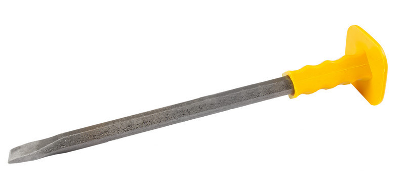 Зубило строительное MASTERTOOL с защитной ручкой TPR 400х19х23 мм 03-0400 Харків - зображення 1