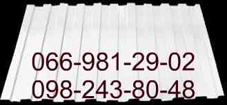 Профнастил белого цвета, РАЛ 9003 глянец. Київ