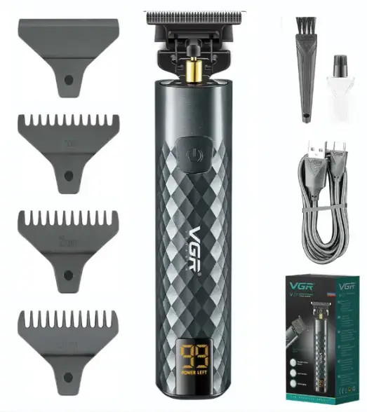 Профессиональная аккумуляторная машинка для стрижки волос VGR V-077 Киев - изображение 2