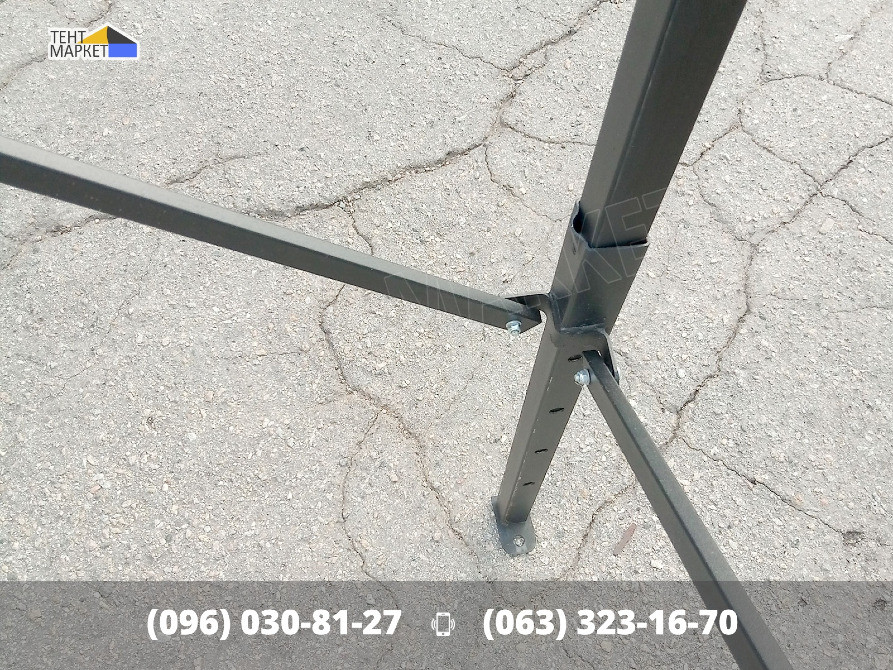 Шатер розсувний 4,5х3 Heavy Line Quality Чорний. Шатри розсувні намети палатки виготовлення тенти Запорожье - изображение 10