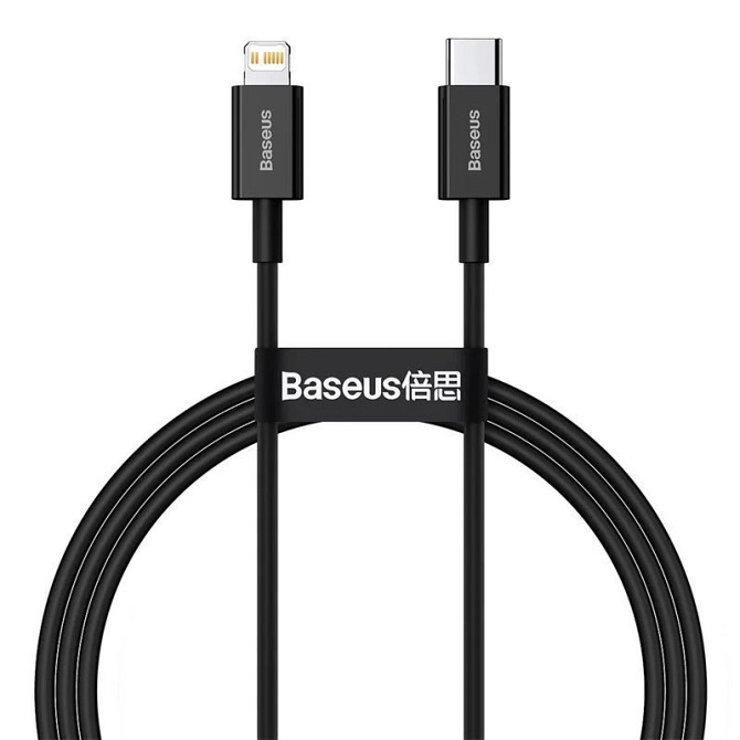 Дата кабель Baseus Superior Series Fast Charging Type-C to Lightning PD 20W (1m) (CATLYS-A) Херсон - зображення 1