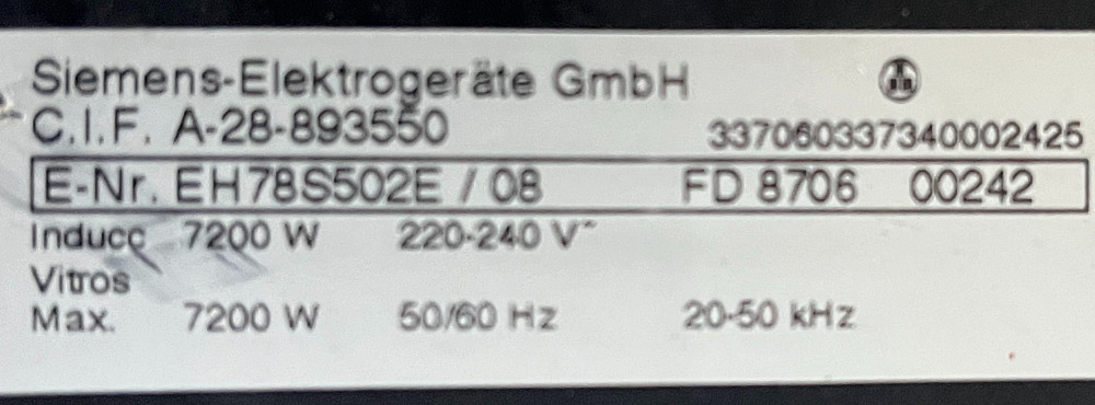 Індукційна поверхня врізна Siemens ідеальна 80х52см Бережани - зображення 2