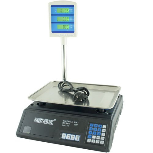 Ваги торгові Matarix MX-411 40 кг Київ - зображення 1