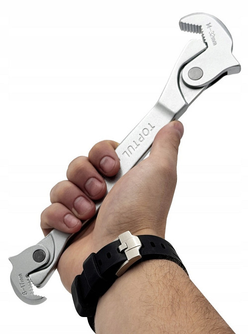 Ключ двусторонний универсальный самозажимной 8-32мм TOPTUL AEAX3A32 Харків - зображення 6