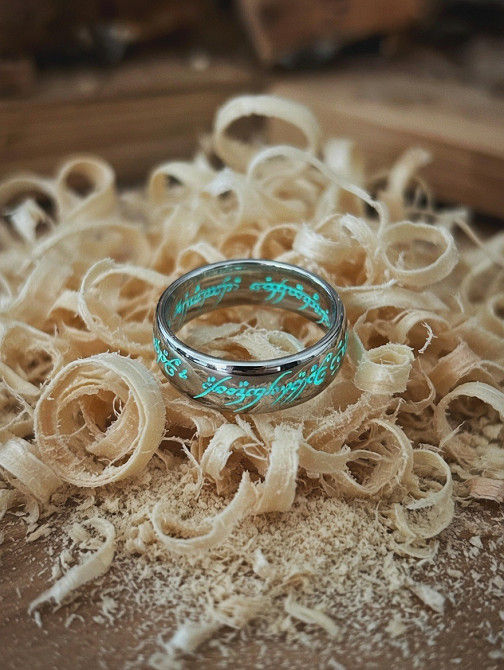 Кольцо Всевластия с эксклюзивным свечением Tiffany Blue для ценителей Властелина Колец и Хоббита Київ - зображення 4