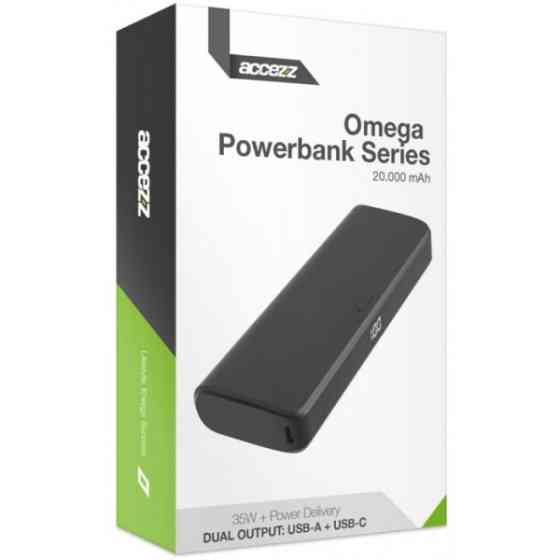 DM Power Bank Accezz Omega Series 35W 20000mAh Black Харьков