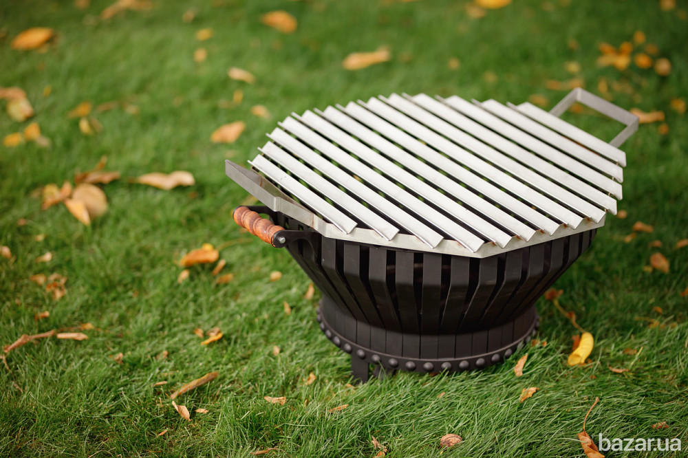 Костровая чаша из стали с аргентинской решеткой гриль  Smoke House Харків - зображення 10
