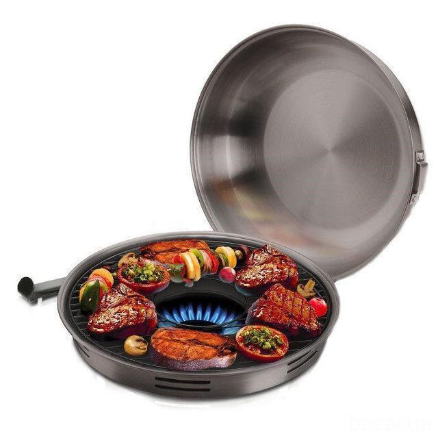 Сковорода гриль-газ Benson 32,5 см Одеса - зображення 8