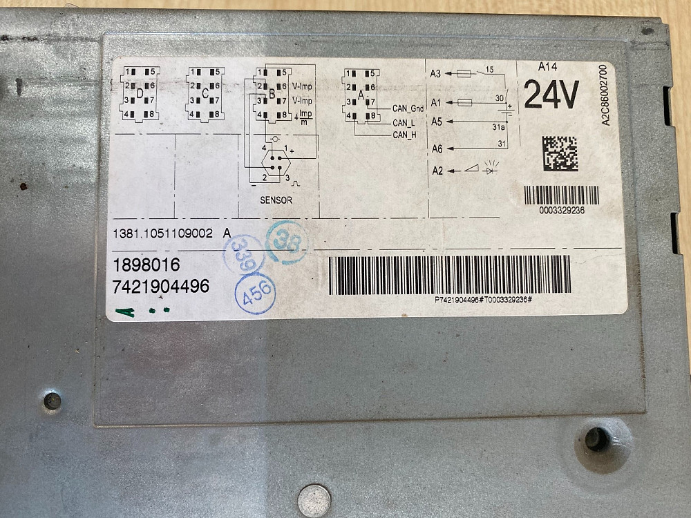 1898016 Тахограф 24V DAF XF 106 Euro 6 Львов - изображение 2