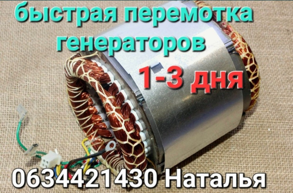 Перемотка електродвигунів, генераторів Дніпро - зображення 3