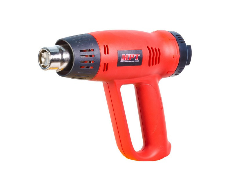 Фен промышленный MPT PROFI 2000 Вт 60-630°С 300-500 л/мин насадки 2 шт MHG2005V Харків - зображення 1