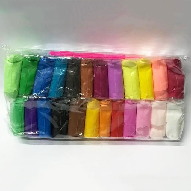 Легкий повітряний пластилін 24 кольори для ліплення з інструментами набір для творчості художній Львів - зображення 5