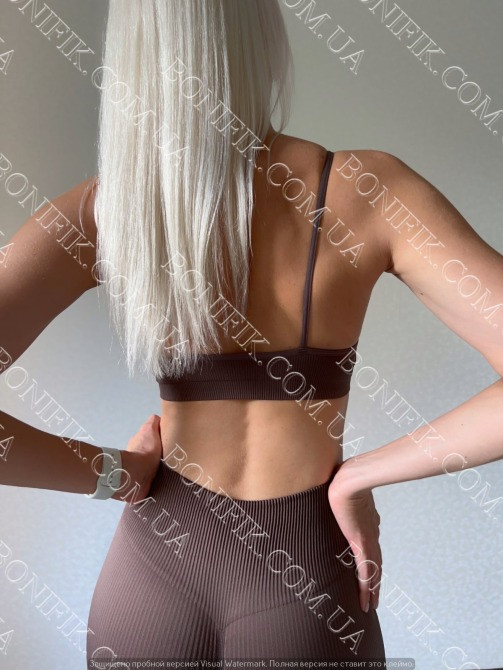 Бесшовный топ на тонкой бретели "Cami Top Rib" Кривий Ріг - зображення 7