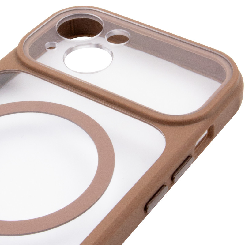 Чехол TPU+PC GETMAN Moon Clear with MagSafe для Apple iPhone 13 (6.1") Херсон - зображення 5