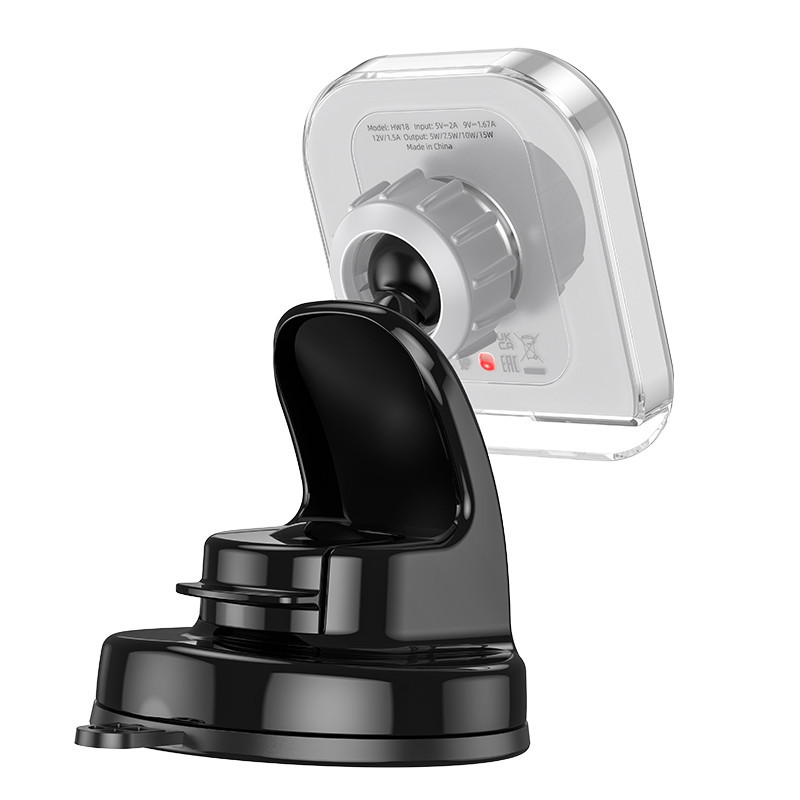 Уценка Автодержатель с БЗУ Hoco HW18 Crystal (center console) Херсон - зображення 2