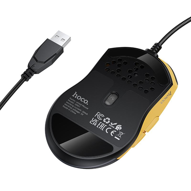 Мышь проводная Hoco GM51 Sky Luminous Херсон - зображення 2