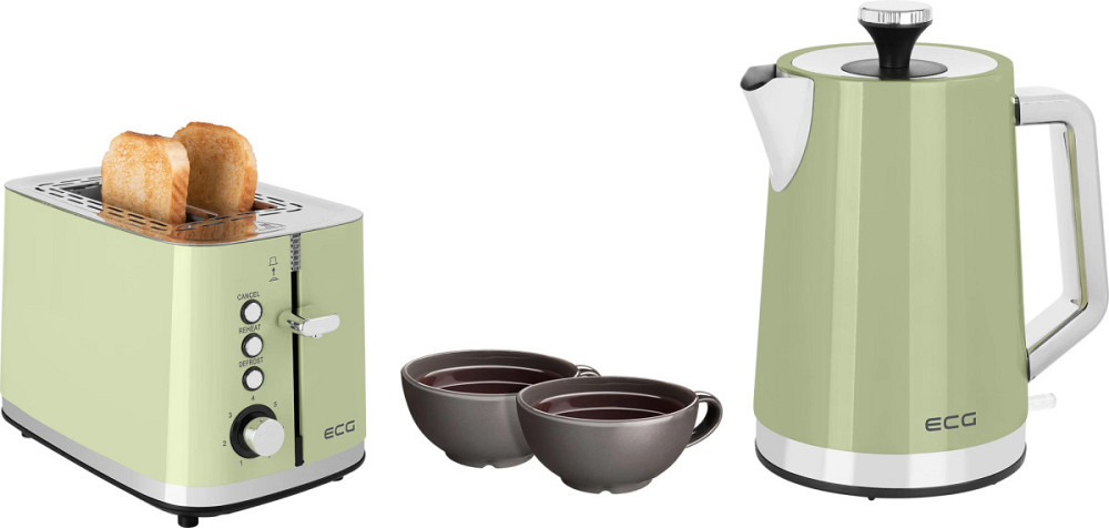 Тостер ECG ST 2766 Vintage Olive 925 Вт оливковый Киев - изображение 10