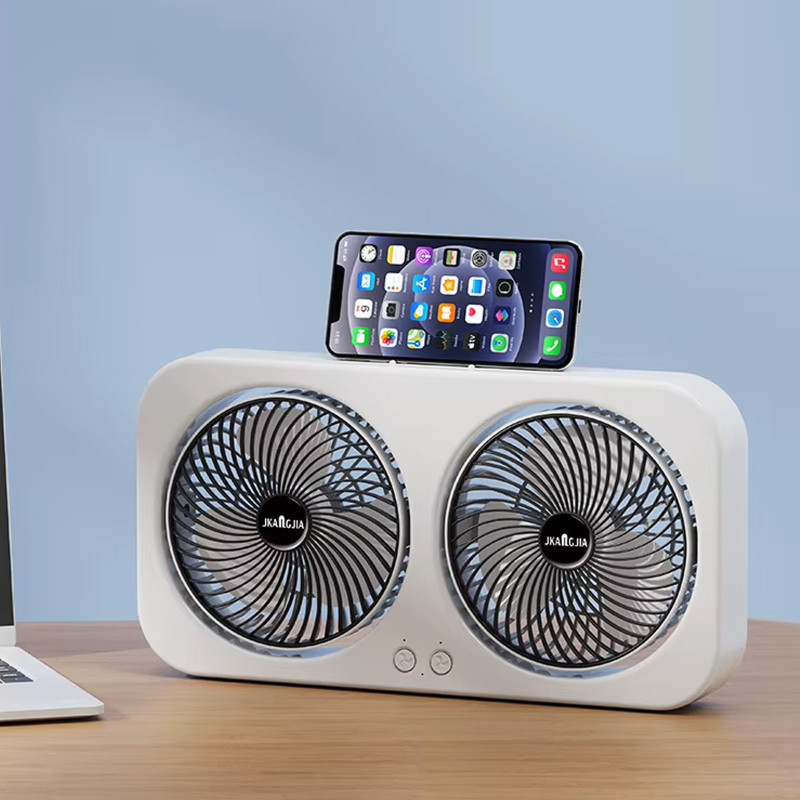 Настольный вентилятор F105 Dual-Fan Design 1800mAh Херсон - изображение 2