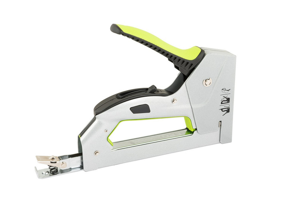 Степлер рессорный WERTVOLL 3-В-1 скоба R53 4-14мм/шпилька 14 мм/гвоздь 14 мм корпус металл/эргоном T Харків - зображення 2