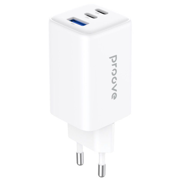 Мережевий зарядний пристрій Proove Pocket GaN 65W (2Type-C + USB) White (WCPG65121202) (Код товару:3 Харьков - изображение 1
