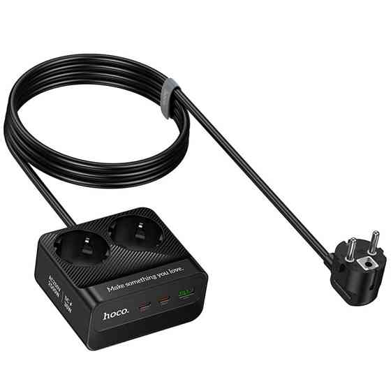 Удлинитель Hoco AC27 Descanso (PD30W/2C/1A/2xSocket) (2m) Херсон