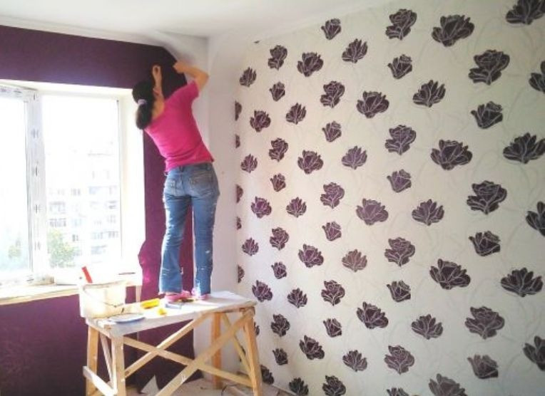 Поклейка обоев Киев Услуги маляра-штукатура Київ - зображення 1