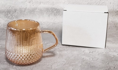 Кружка SNT Borosilicate 203-5 400 мл янтарна Киев - изображение 1