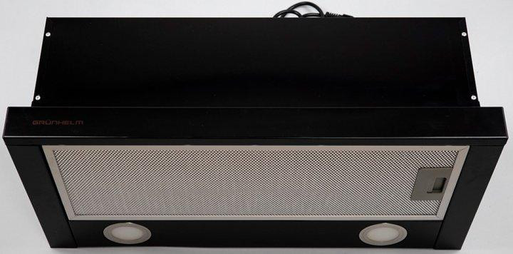 Вытяжка Grunhelm GVT 114 B 50 (телескопическая, 650 м3/ч, черная) кухонная Киев - изображение 4