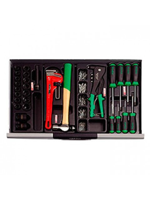 Ящик с набором инструментов для автосервиса TOPTUL (Pro-Line) 3 секции 104 ед. GCAZ0013 Харків - зображення 4