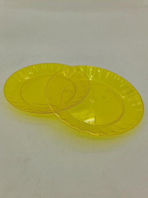 Стекловидная тарелка желтая 160мм, Юнита, 10 шт\пач Харків - зображення 3