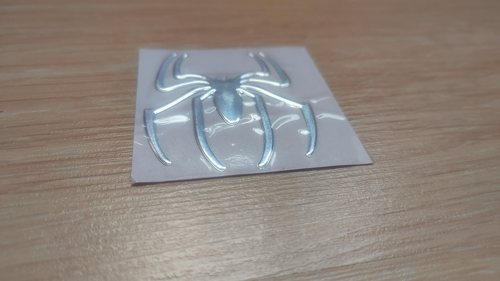 Наклейка на мото, авто Паук серебро Борисполь - изображение 4