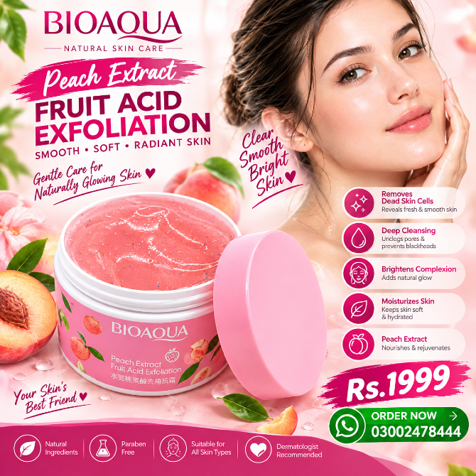 Bioaqua Peach Extract Exfoliating Gel In Pakistan - 03002478444 Донецьк - зображення 1
