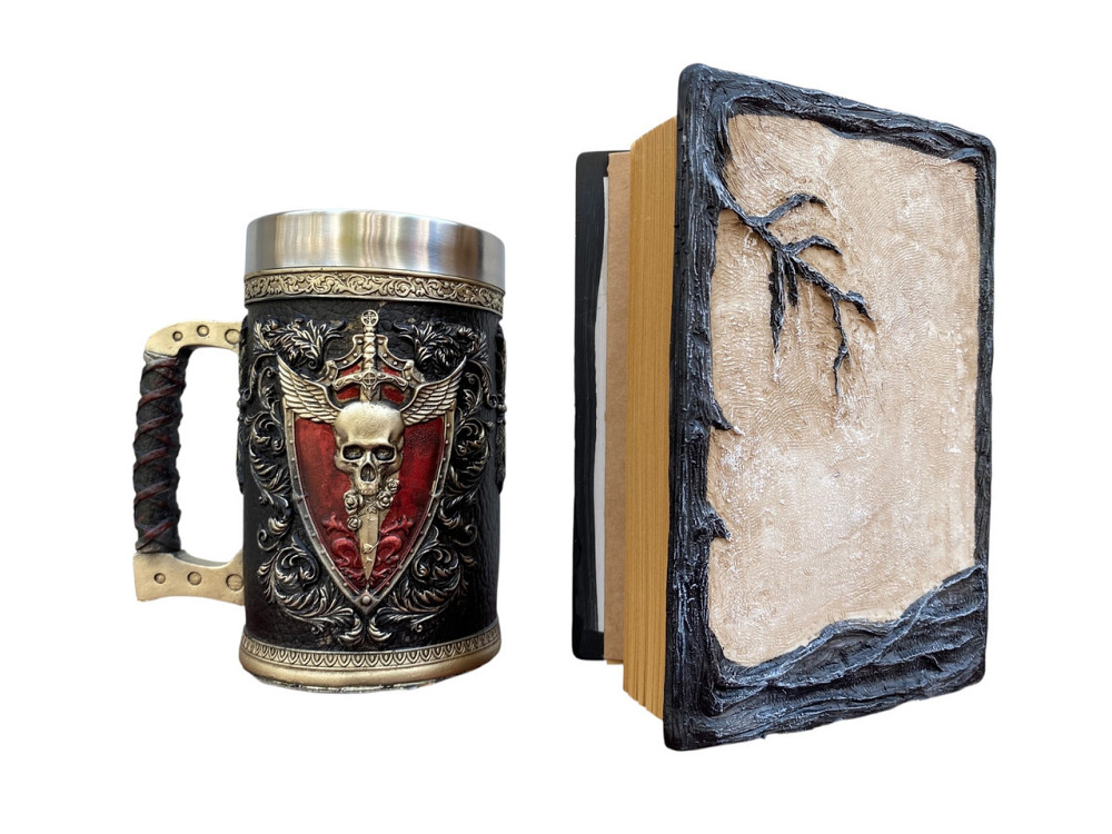 Подарочный набор Кружка 3 Крылатая Череп и Блокнот 3 «Тень Ворона» Київ - зображення 2