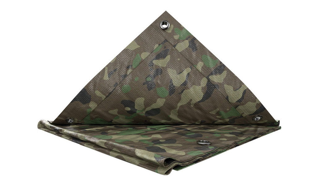 Тент универсальный MASTERTOOL TARPAULIN 10 × 12 м 90 г/м² Camouflage 79-8012 Харьков - изображение 5
