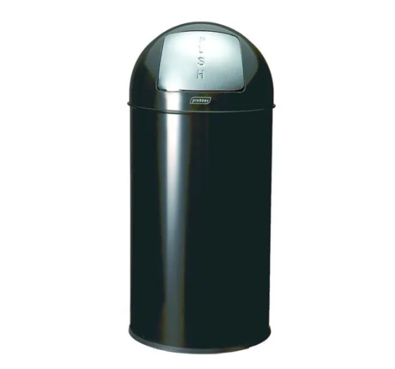 Купольная урная с нажимной крышкой Probbax 40л черная Киев