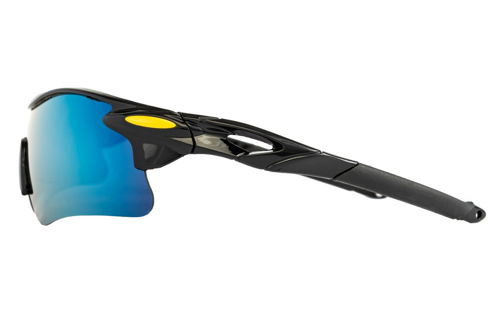 Очки открытые MASTERTOOL SPORTLINE GOLD MIRROR панорамная линза полуоправа противоскользящие дужки 8 Харків - зображення 2