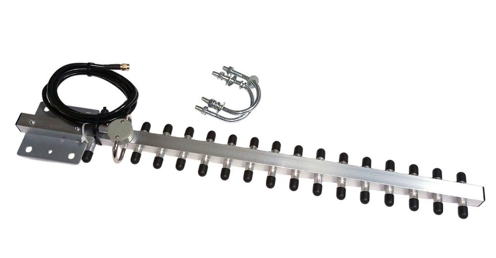 Антенна Yagi 3900-4150/5050-5450/5600-6300 МГц, 16 dBi, до 25 Вт, кабель 1,5 м, RP SMA-male (10989) Дніпро - зображення 1