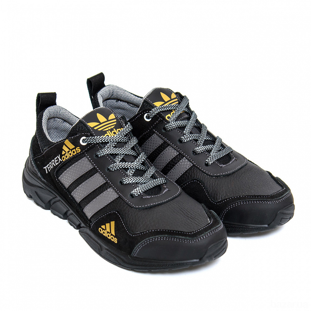 Мужские кожаные кроссовки Ads Terrex  Black Киев - изображение 11