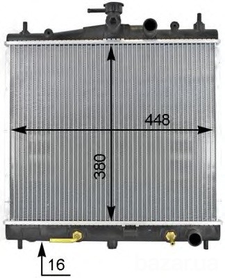 Ниссан Микра 2000 . 1.0 - Радиатор охлаждения " Шах " Київ - зображення 1