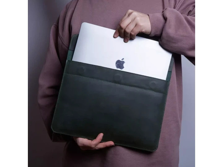 Чехол для ноутбука винтажный Incarne Klouz MacBook Pro 13" 2016-2025 klouz-green-vintage-pro-13 зеле Київ - зображення 8