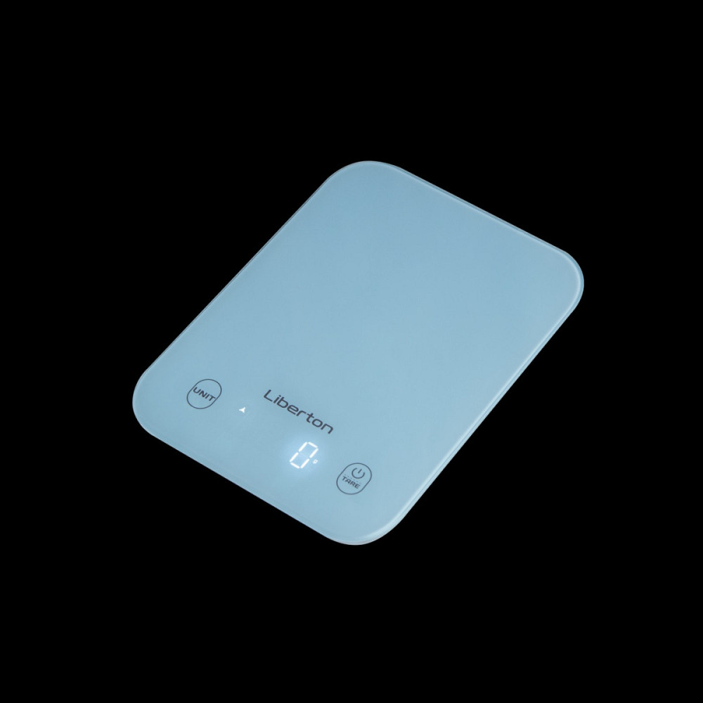 Весы кухонные Liberton LKS-0717 10 кг голубые Київ - зображення 2