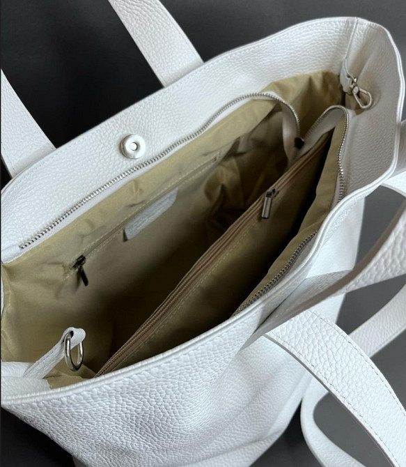 Велика Італійська шкіряна сумка , шоппер Віра Пеле модна TS000100 Київ - зображення 3