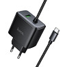 СЗУ Hoco C164A New PD30W+QC3.0 (1USB-A/1C) + встроенный кабель Type-C Херсон