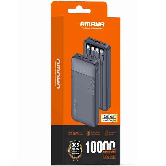Портативное ЗУ Power Bank Amaya F129 22.5W with cable 10000 mAh Херсон