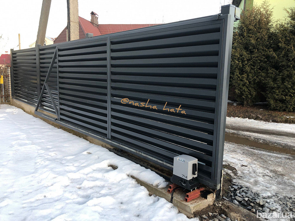 Ворота відкатні,розсувні під ключ,ціна.Автоматика.Сквіра Київська область Сквира - зображення 10