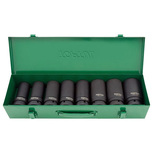 Набор длинных торцевых головок ударных TOPTUL 1" 24-41мм 8ед. GDAD0804 Харьков - изображение 1