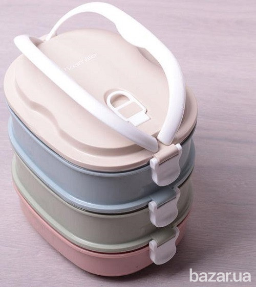 Ланч-бокс Kamille 3 емкости по 700 мл Одеса - зображення 5