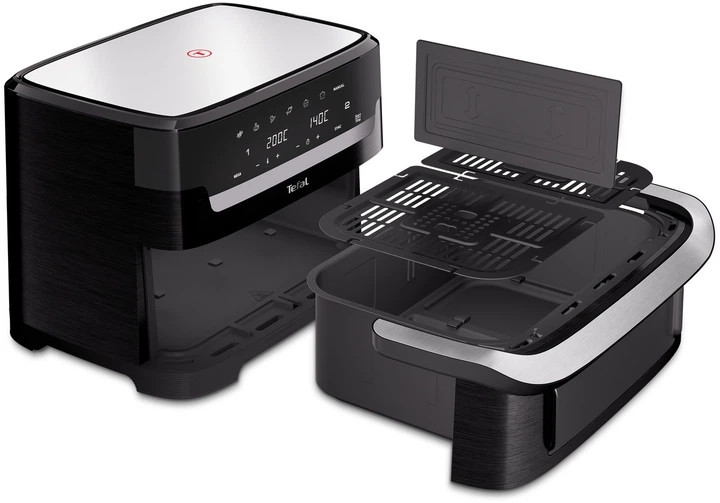 Мультипечь Tefal Dual Easy Fry Flex EY9228E0 9 л 2700 Вт черная Київ - зображення 4