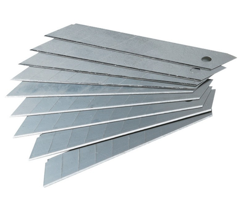 Лезвие для строительного ножа MASTERTOOL 18 мм 7 сегментов набор 10 шт 17-0548 Харьков - изображение 1