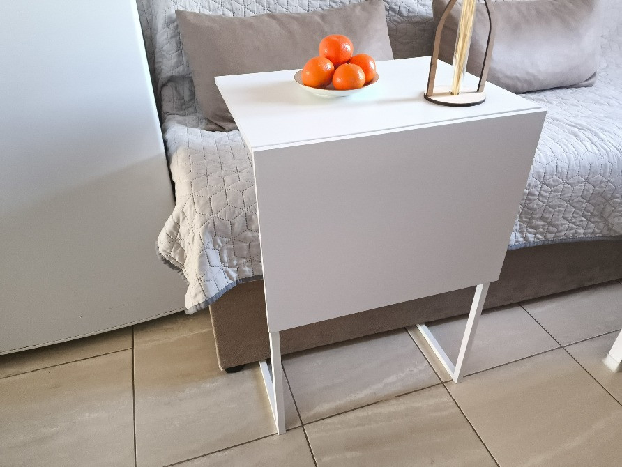 Столик-трансформер під ноутбук для їжі перед телевізором, журнальний столик для чаю в ліжко Білий Одесса - изображение 6